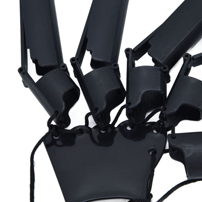 Halloween Articulated Fingers 3 Dimensions Printed Articulated Finger Extensions for Halloween Party CosplayBlack Right Hand