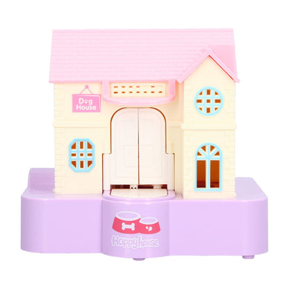 Doghouse Money Saving Box Automatic Coin Swallowing with Light Music Effects Toy Gift for KidsPurple Fortune Dog