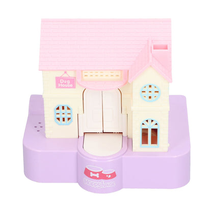 Doghouse Money Saving Box Automatic Coin Swallowing with Light Music Effects Toy Gift for KidsPurple Fortune Dog