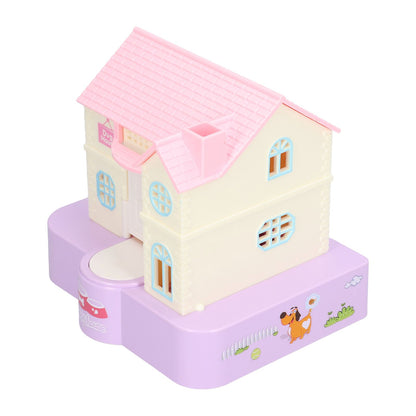 Doghouse Money Saving Box Automatic Coin Swallowing with Light Music Effects Toy Gift for KidsPurple Fortune Dog