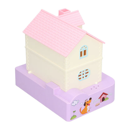 Doghouse Money Saving Box Automatic Coin Swallowing with Light Music Effects Toy Gift for KidsPurple Fortune Dog