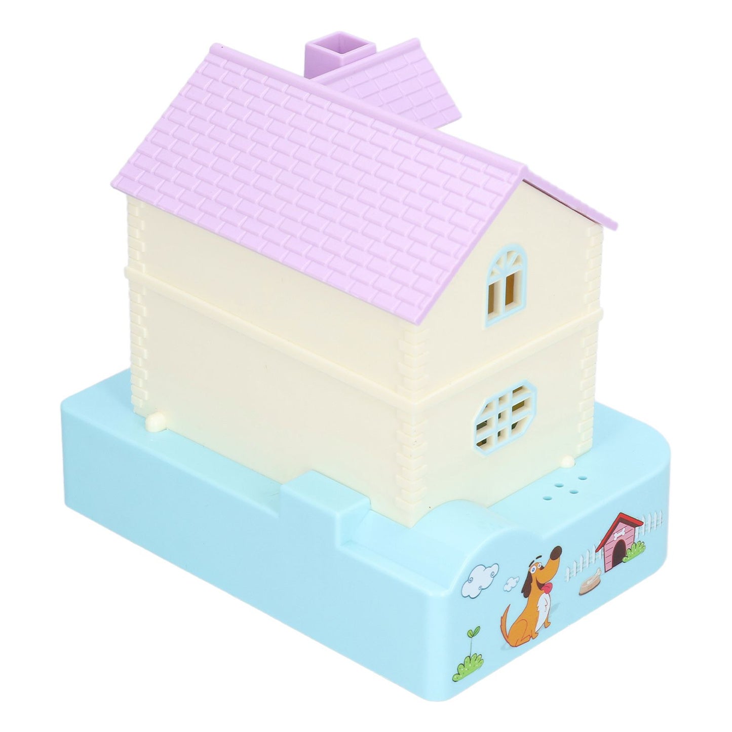 Doghouse Money Saving Box Automatic Coin Swallowing with Light Music Effects Toy Gift for KidsBlue Fortune Dog