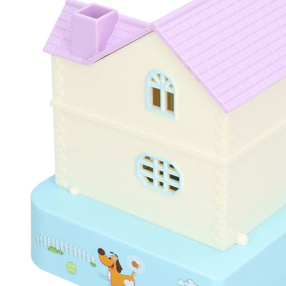 Doghouse Money Saving Box Automatic Coin Swallowing with Light Music Effects Toy Gift for KidsBlue Fortune Dog