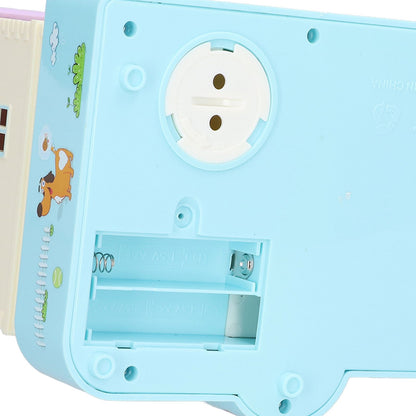 Doghouse Money Saving Box Automatic Coin Swallowing with Light Music Effects Toy Gift for KidsBlue Fortune Dog