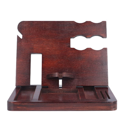 Desktop Storage Bracket Multifunctional Wooden Mobile Phone Base Watch Glasses Key Desktop Storage Bracket