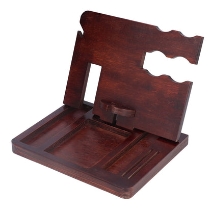 Desktop Storage Bracket Multifunctional Wooden Mobile Phone Base Watch Glasses Key Desktop Storage Bracket