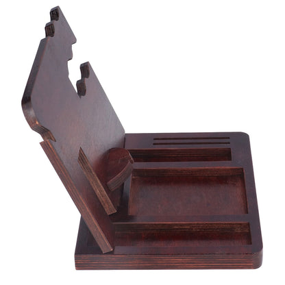 Desktop Storage Bracket Multifunctional Wooden Mobile Phone Base Watch Glasses Key Desktop Storage Bracket