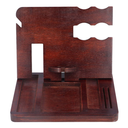 Desktop Storage Bracket Multifunctional Wooden Mobile Phone Base Watch Glasses Key Desktop Storage Bracket