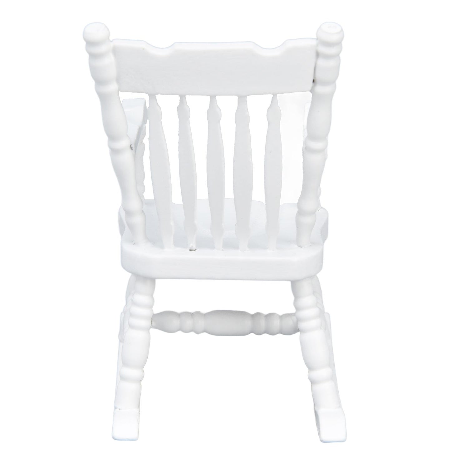 1:12 Dollhouse Chair Wood Doll House Miniature Rocking Chair White Mini Dollhouse Furniture