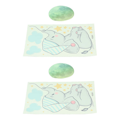 2Set Luminous Wall Sticker DIY Glowing Wall Decals Self Adhesive Wall Paper for Bedroom