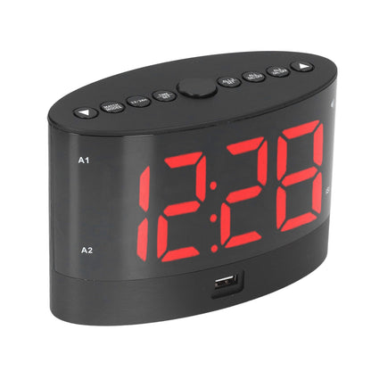 Digital Alarm Clock USB Charging Alarm Clock with 3 Vibration Modes and 2 Time Modes