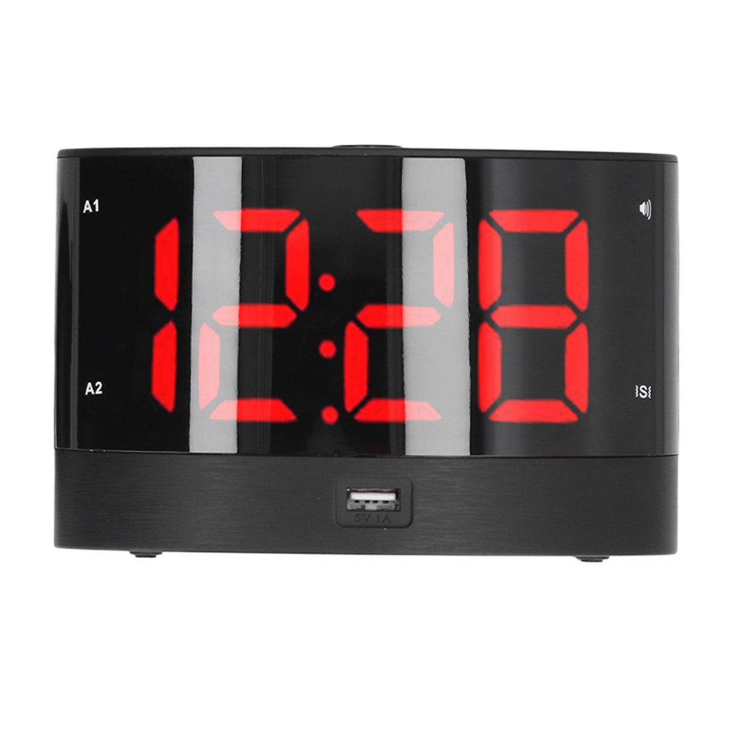 Digital Alarm Clock USB Charging Alarm Clock with 3 Vibration Modes and 2 Time Modes
