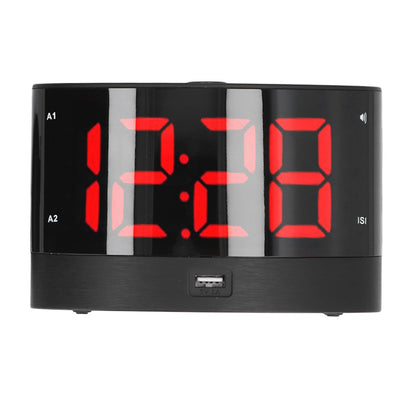 Digital Alarm Clock USB Charging Alarm Clock with 3 Vibration Modes and 2 Time Modes