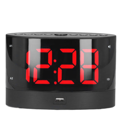Digital Alarm Clock USB Charging Alarm Clock with 3 Vibration Modes and 2 Time Modes