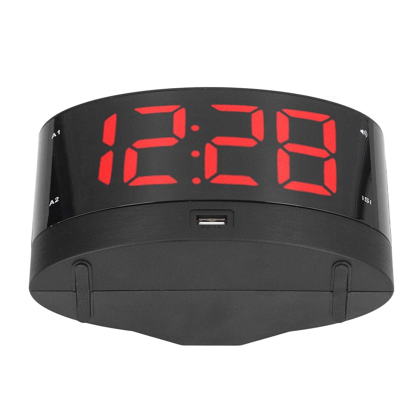 Digital Alarm Clock USB Charging Alarm Clock with 3 Vibration Modes and 2 Time Modes
