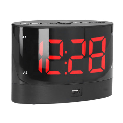 Digital Alarm Clock USB Charging Alarm Clock with 3 Vibration Modes and 2 Time Modes