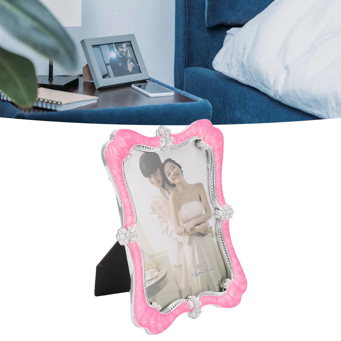 Modern Photo Frame Plastic Family Picture Frame Decoration for Home Bedroom Tabletop Display B
