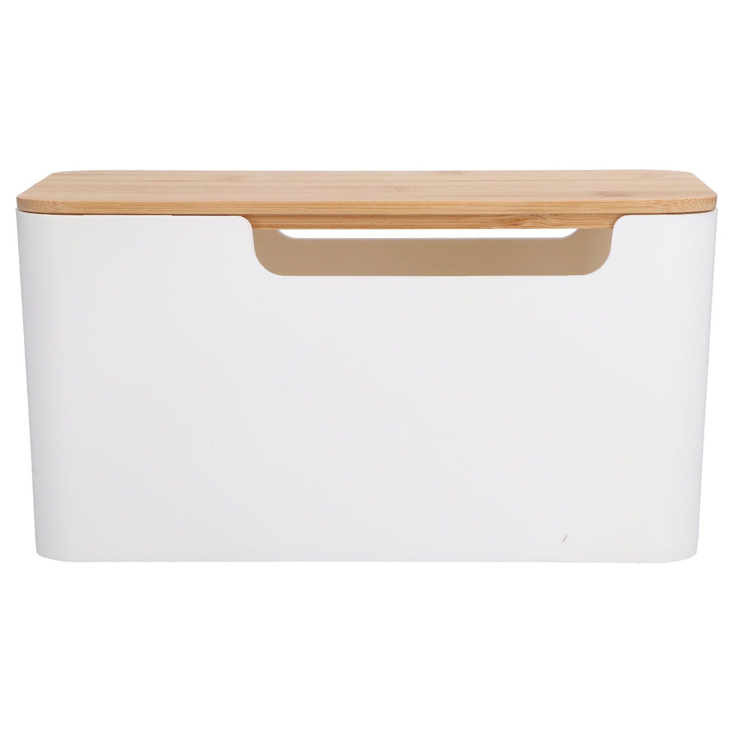 Cable Box Small Cable Management Box with A Wooden Lid for Cord Hider TV Wires Routers Computers Wires Home and Office