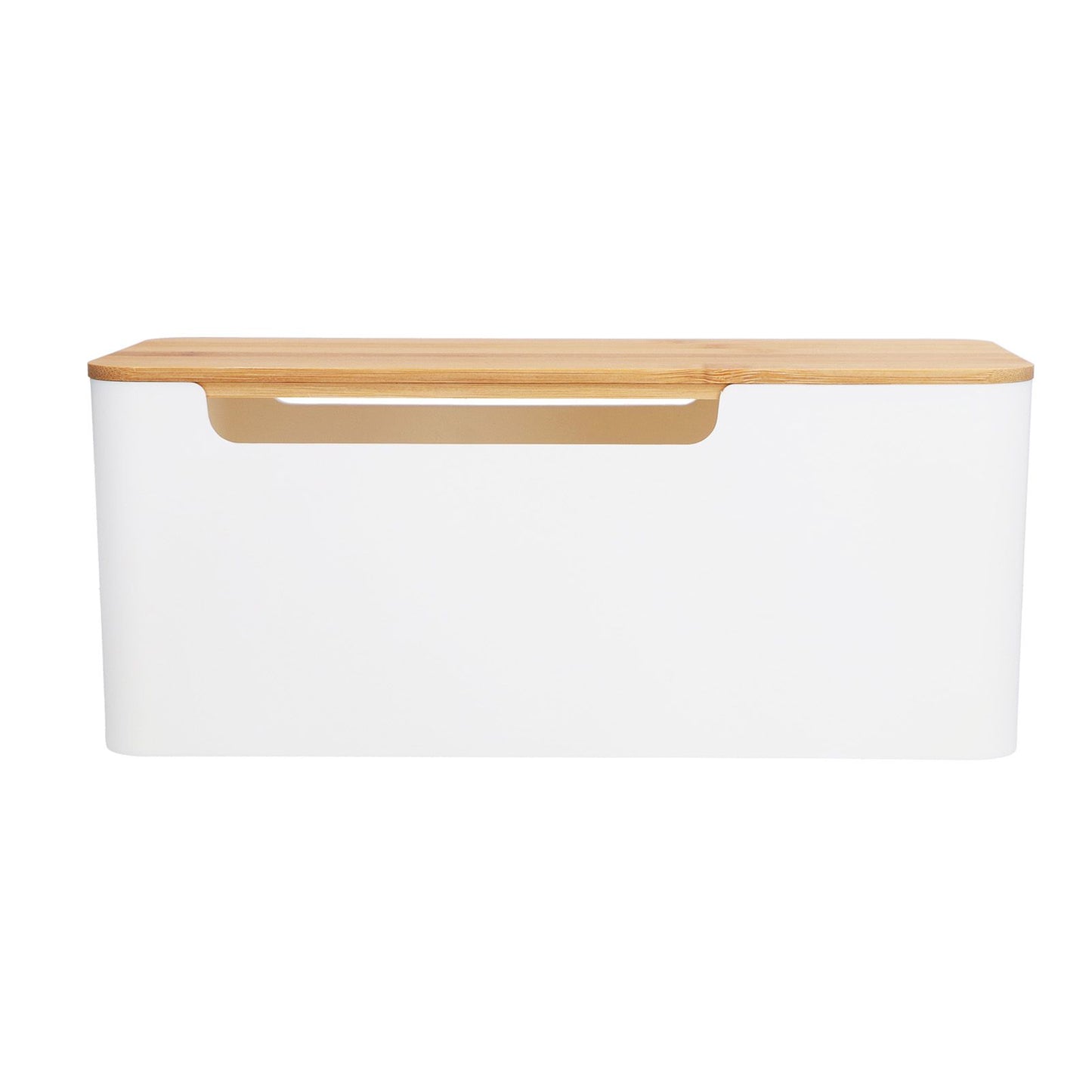 Cable Management Box Stylish Extension Socket Cord Organizer Box with Cover for Router Desk Power Strip