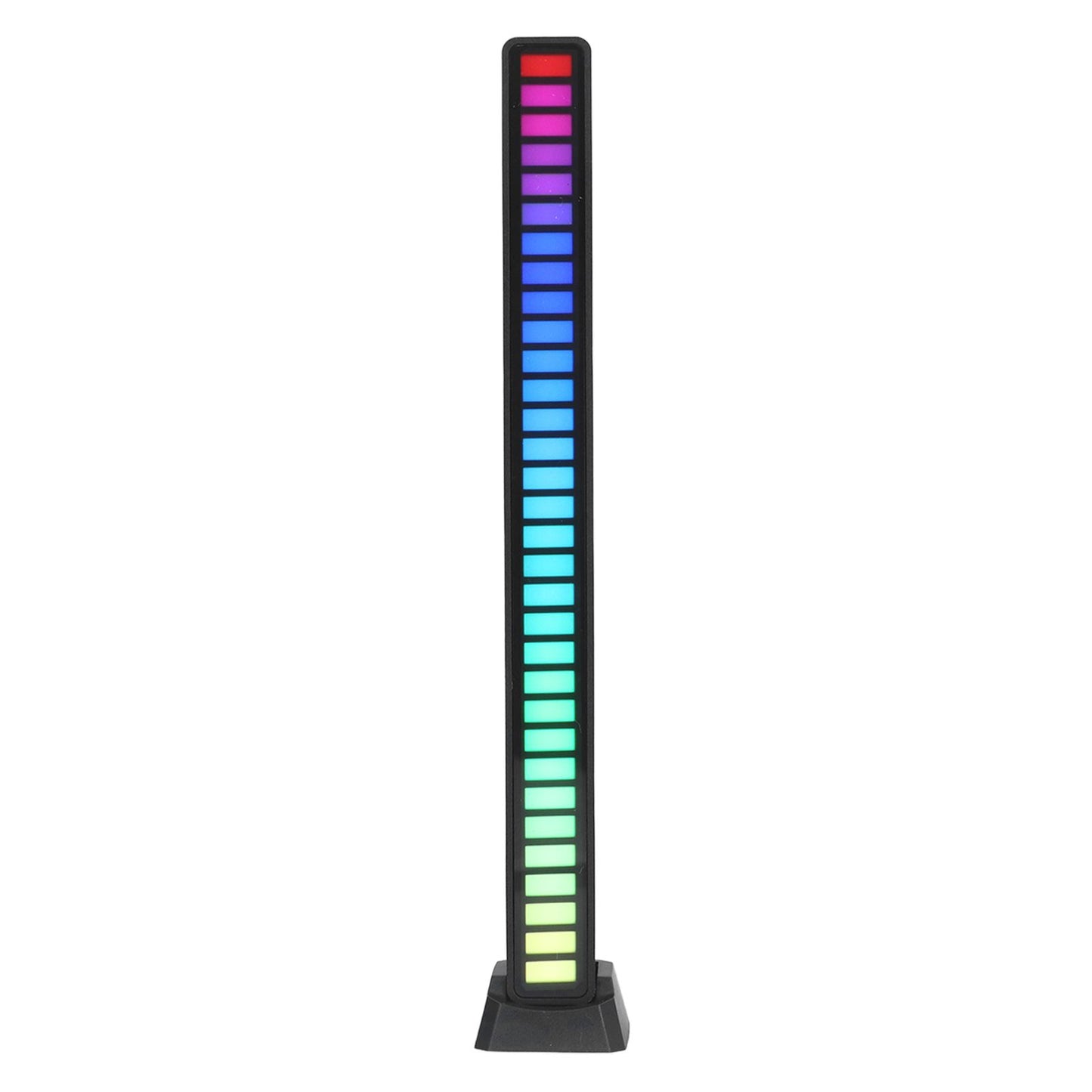 RGB Light Bar Voice Control Ambient Light Music Atmosphere Lamp USB for Car Home StudioBlack