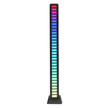 RGB Light Bar Voice Control Ambient Light Music Atmosphere Lamp USB for Car Home StudioBlack