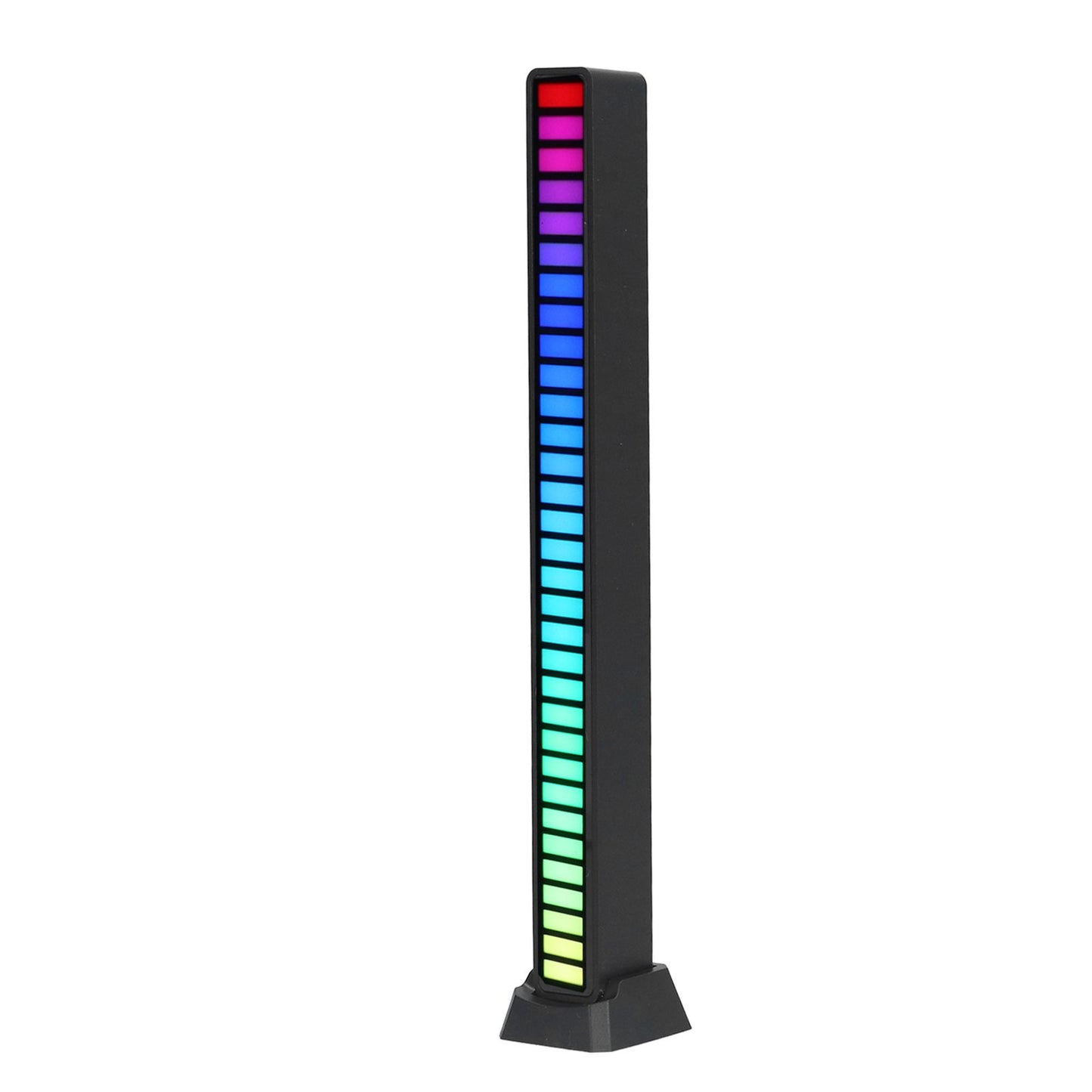 RGB Light Bar Voice Control Ambient Light Music Atmosphere Lamp USB for Car Home StudioBlack