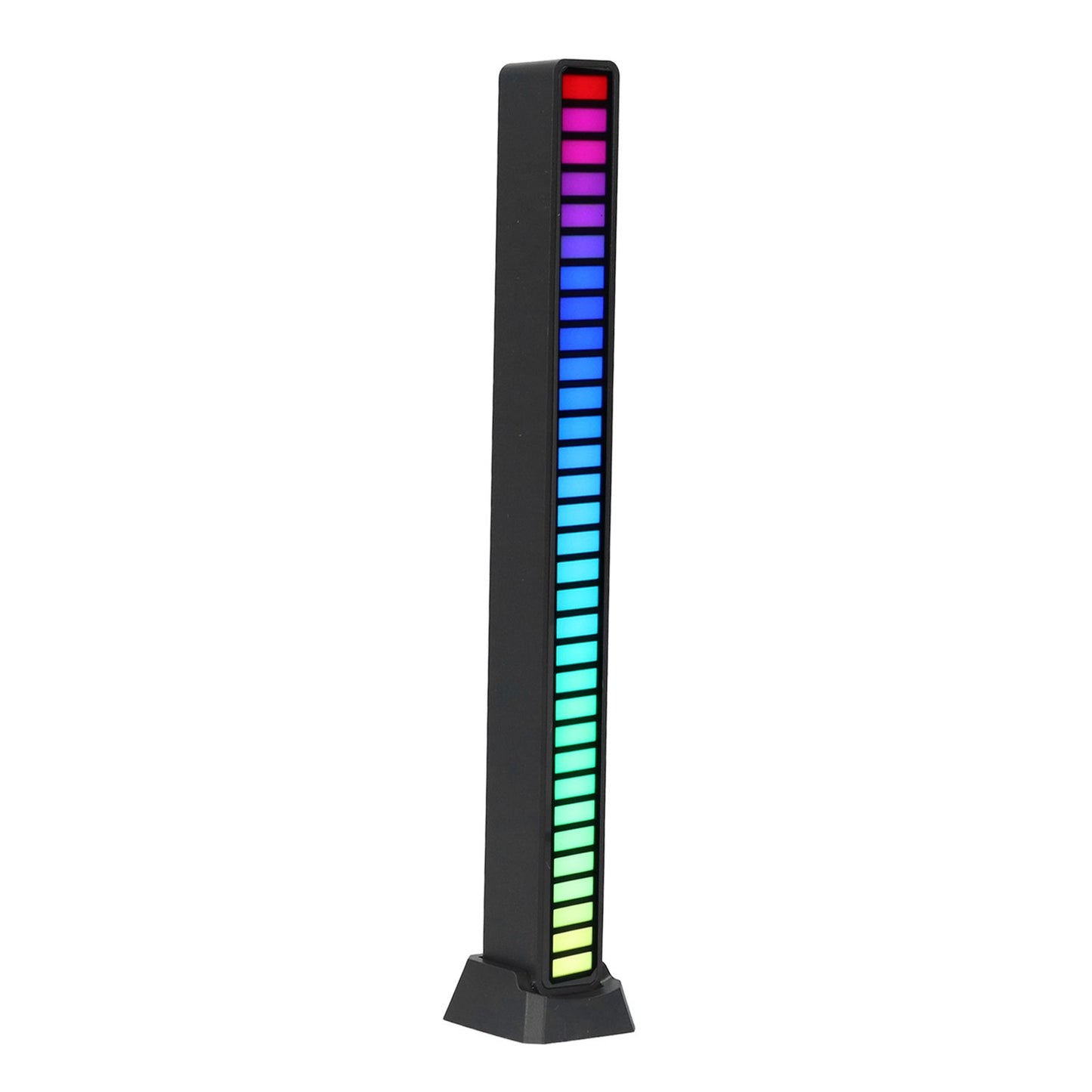 RGB Light Bar Voice Control Ambient Light Music Atmosphere Lamp USB for Car Home StudioBlack