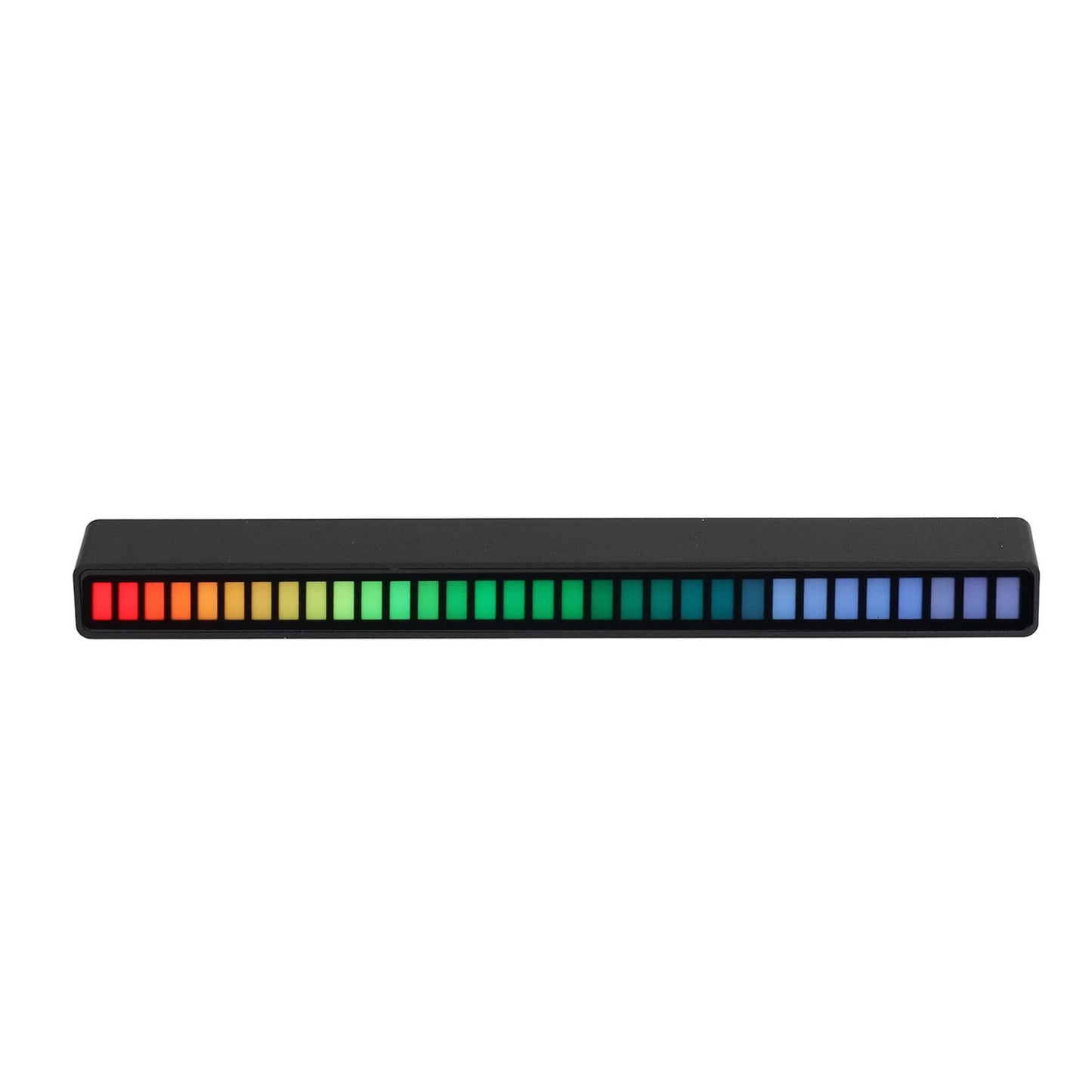 RGB Light Bar Voice Control Ambient Light Music Atmosphere Lamp USB for Car Home StudioBlack