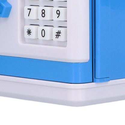 Electronic Money Saving Box ATM Password Cash Money Bank Security Lock Box for Children KidBlue