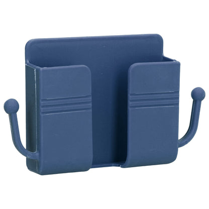 Wall Mounted Storage Box Multifunctional Phone Charging Wall Mount Holder for Bed Bathroom Kitchen OfficeBlue