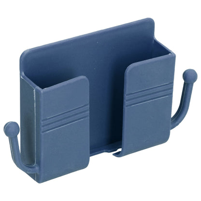 Wall Mounted Storage Box Multifunctional Phone Charging Wall Mount Holder for Bed Bathroom Kitchen OfficeBlue