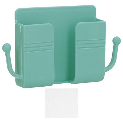 Wall Mounted Storage Box Multifunctional Phone Charging Wall Mount Holder for Bed Bathroom Kitchen OfficeGreen