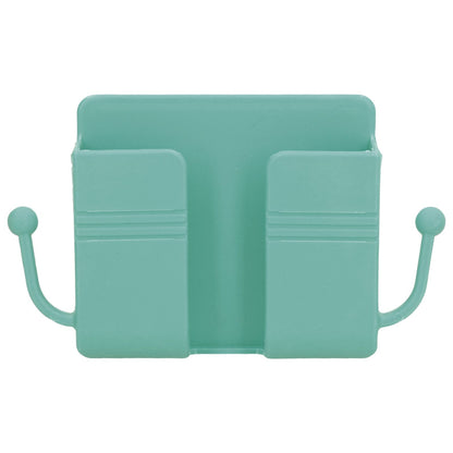 Wall Mounted Storage Box Multifunctional Phone Charging Wall Mount Holder for Bed Bathroom Kitchen OfficeGreen