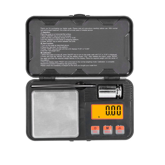 200g/0.01g Jewelry Scale LCD Display Mini Portable Electronic Balance Scale with Weight Tweezers
