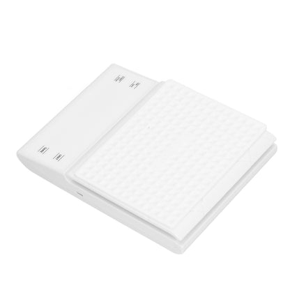 3kg/0.1g LED Display Electronic Scale Portable Timing Kitchen Coffee Scale with Non Slip Pads White