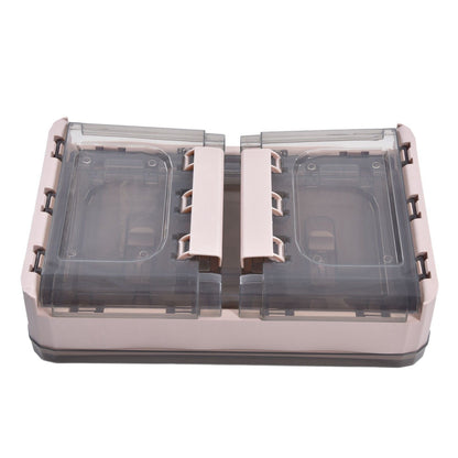 Stackable Storage Bin 35L Pink Double Door 4 Wheel Foldable Stackable Storage Box for Office Home Bedroom