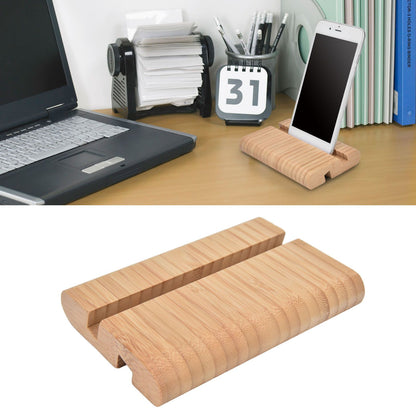 Portable Phone Stand Mobile Phone Support Holder Bamboo Desktop Tablet Stand for Bedroom
