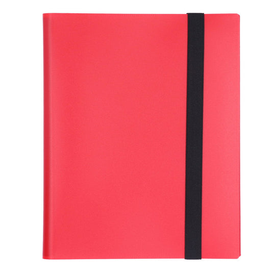 Card Binder 20 Pages 9 Pocket Large Capacity Colored Cover Card Collection Storage Album for Game Card StorageRed