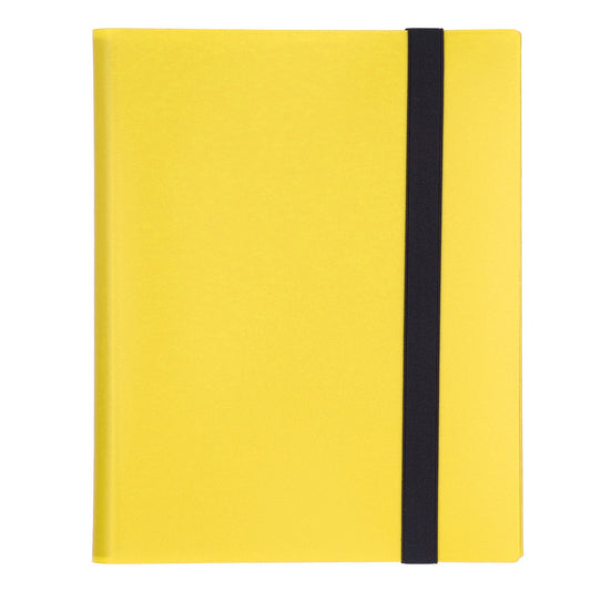 Card Binder 20 Pages 9 Pocket Large Capacity Colored Cover Card Collection Storage Album for Game Card StorageYellow