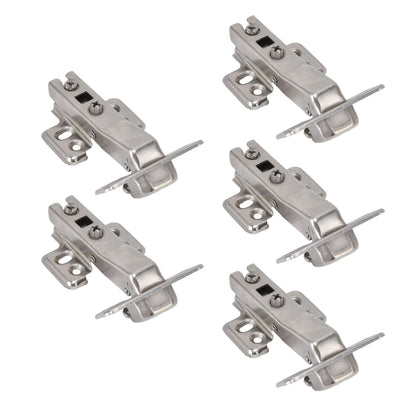 5Pcs Hydraulic Buffer Hinge Reduce Noise Closing Speed Anti Rust Cabinet Door Butt Hinge for Home Wardrobes Bookcases Type A
