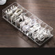 Desktop Data Cable Storage Box See Through Charge Cable Organizer Box Electronic Accessories Case 8 Grid Basic