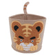 Cotton Laundry Hamper Thickened Cartoon Animal Children's Toys Household Debris Dirty Clothes Storage Bucket 30x27cm Tiger
