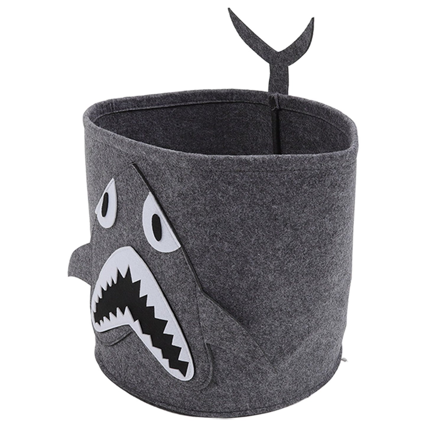 Cotton Laundry Hamper Thickened Cartoon Animal Children's Toys Household Debris Dirty Clothes Storage Bucket 30x27cm Shark
