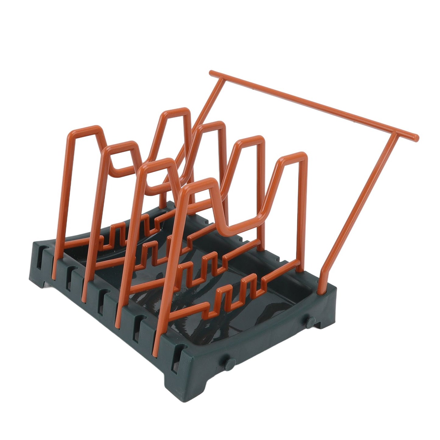 Pot Lid Holder Durable PP Space Saving Stable Nonslip Base Wide Application Cutting Board Organizer Type D