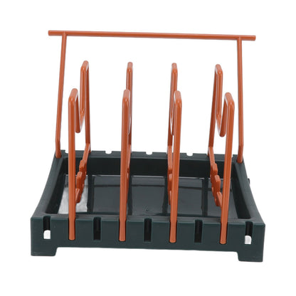 Pot Lid Holder Durable PP Space Saving Stable Nonslip Base Wide Application Cutting Board Organizer Type D