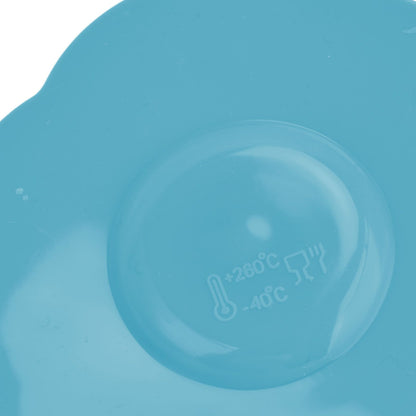 Silicone Lid Dustproof Heat Resistant Hot and Cold Beverage Cup Lid for Kitchen HomeBlue