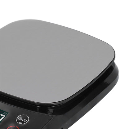 Kitchen Digital Scale Household Stainless Steel Rechargeable Baking Scale for Weighing Food Black5kg/0.1g