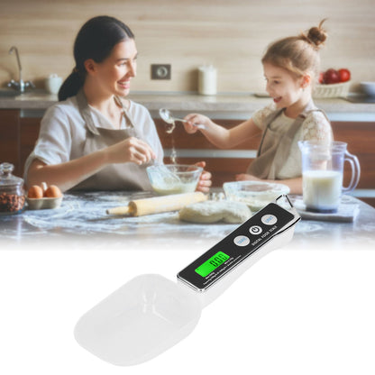 Digital Spoon Scale Household Portable Stainless Steel Kitchen Baking Scale for Flour Tea Spices 500g/0.1gBlack
