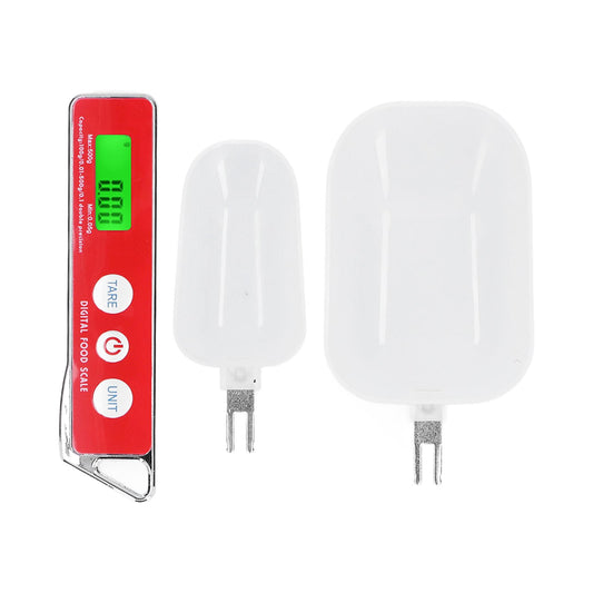 Digital Spoon Scale Household Portable Stainless Steel Kitchen Baking Scale for Flour Tea Spices 500g/0.1gRed