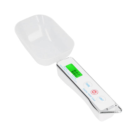 Digital Spoon Scale Household Portable Stainless Steel Kitchen Baking Scale for Flour Tea Spices 500g/0.1gWhite